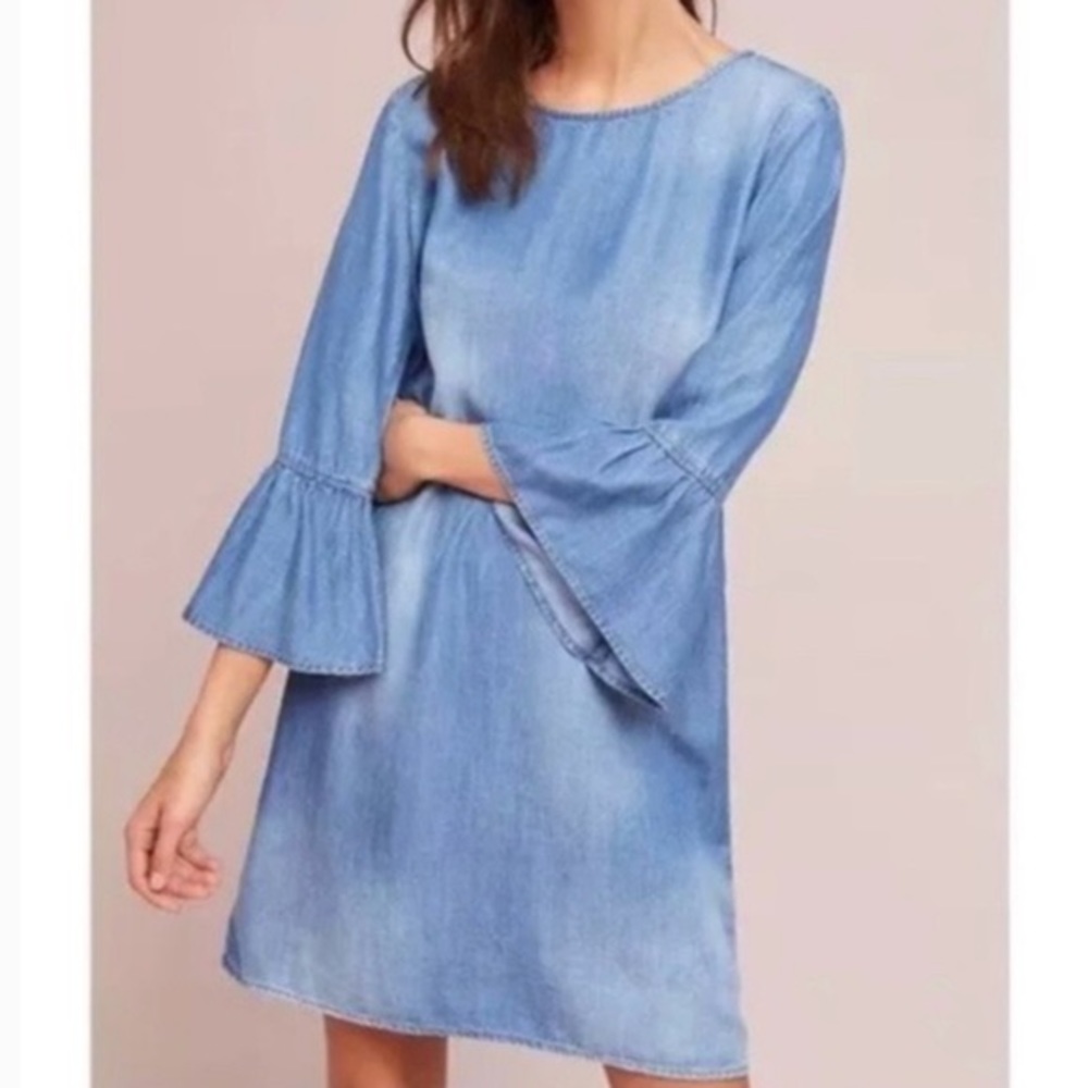 Anthropologie Cloth & Stone dress w/ bell sleeves